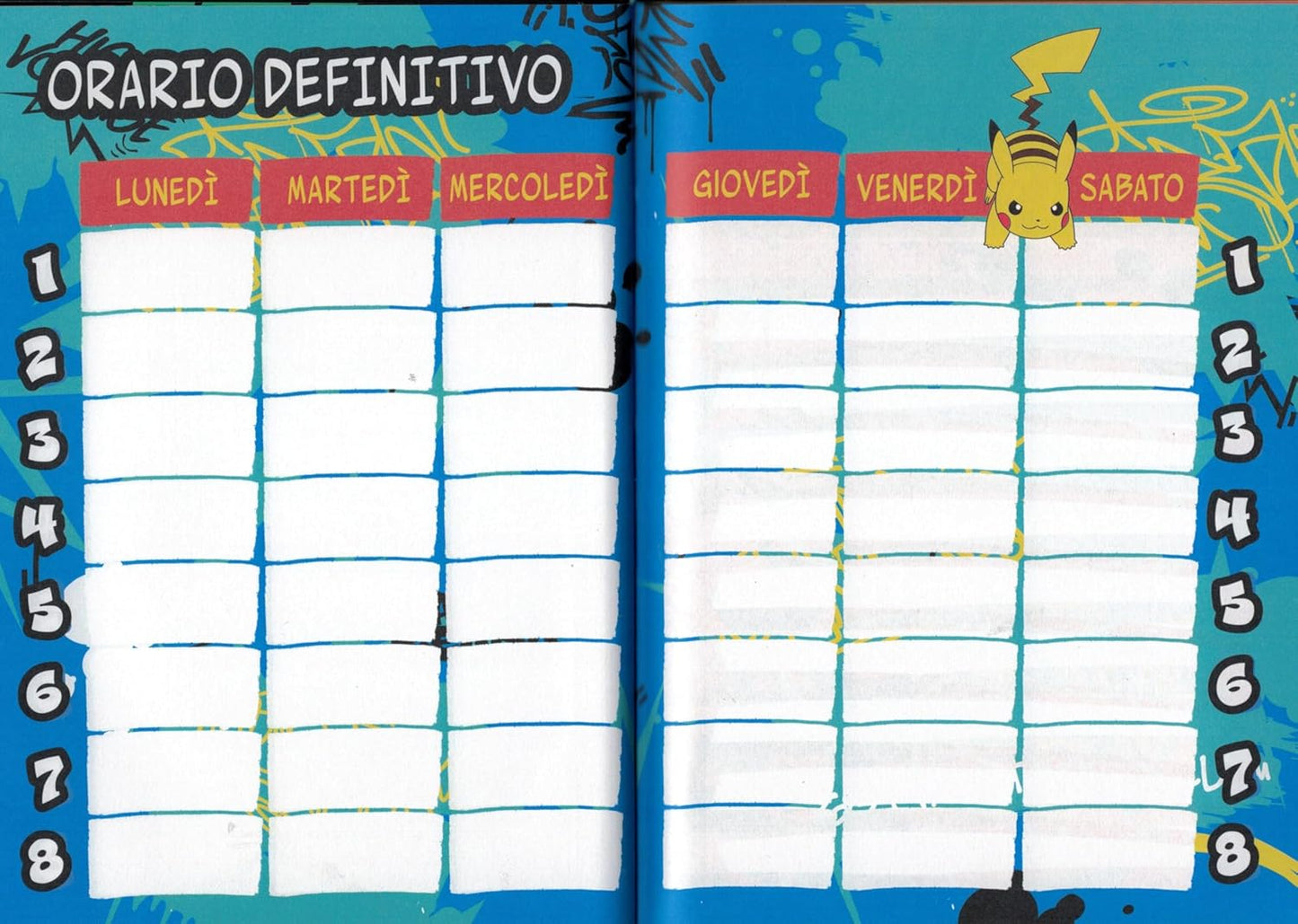 Seven DIARIO AGENDA SCUOLA POKEMON (Blu)