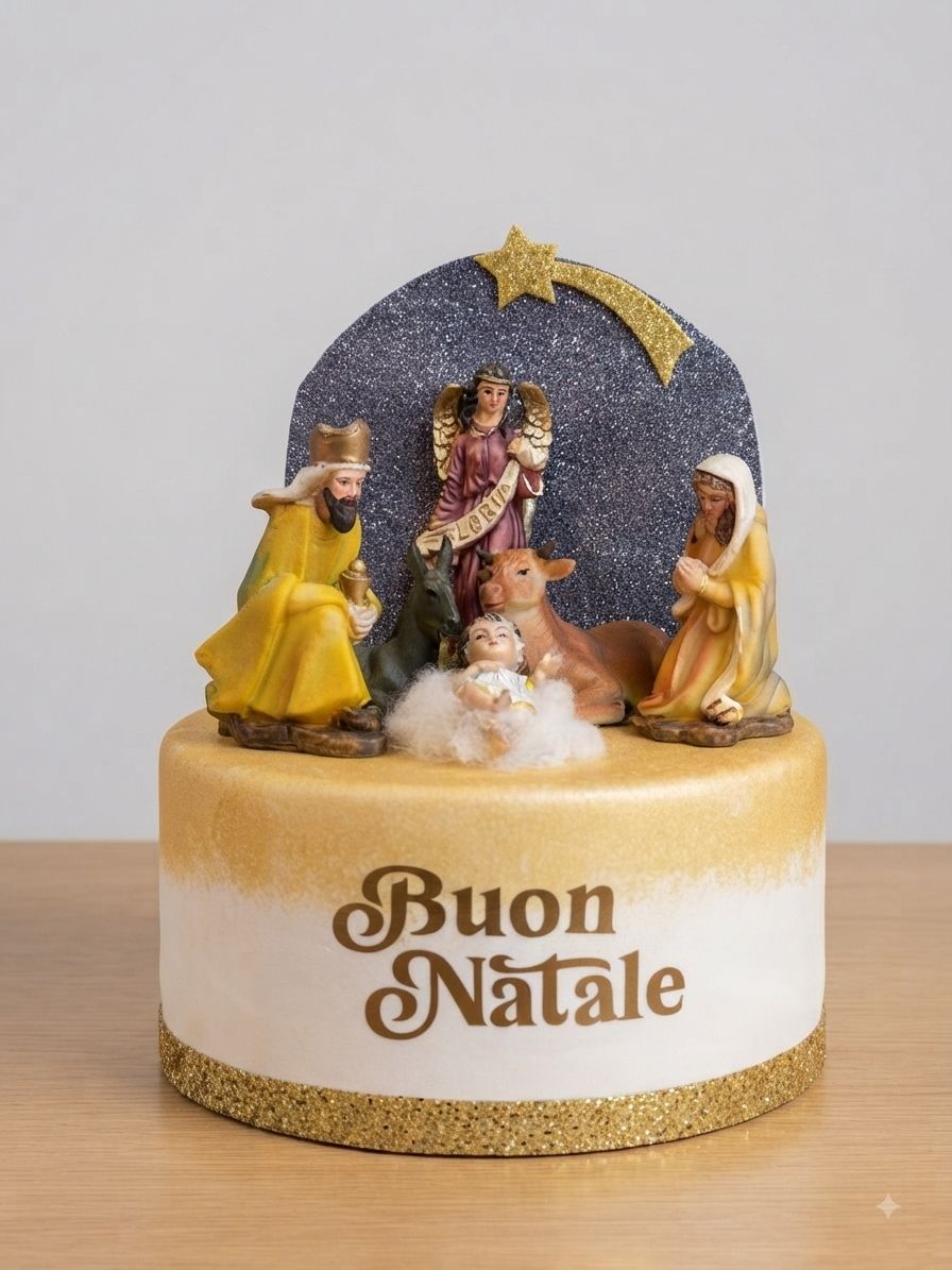 Torta Scenografica Natalizia "Natività"