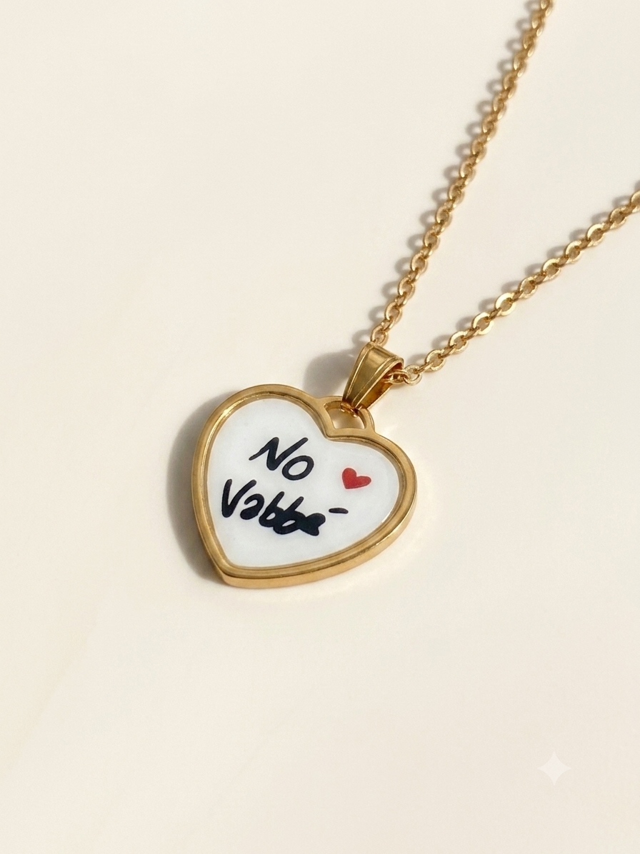 Collana Cuore "No Vabbè"