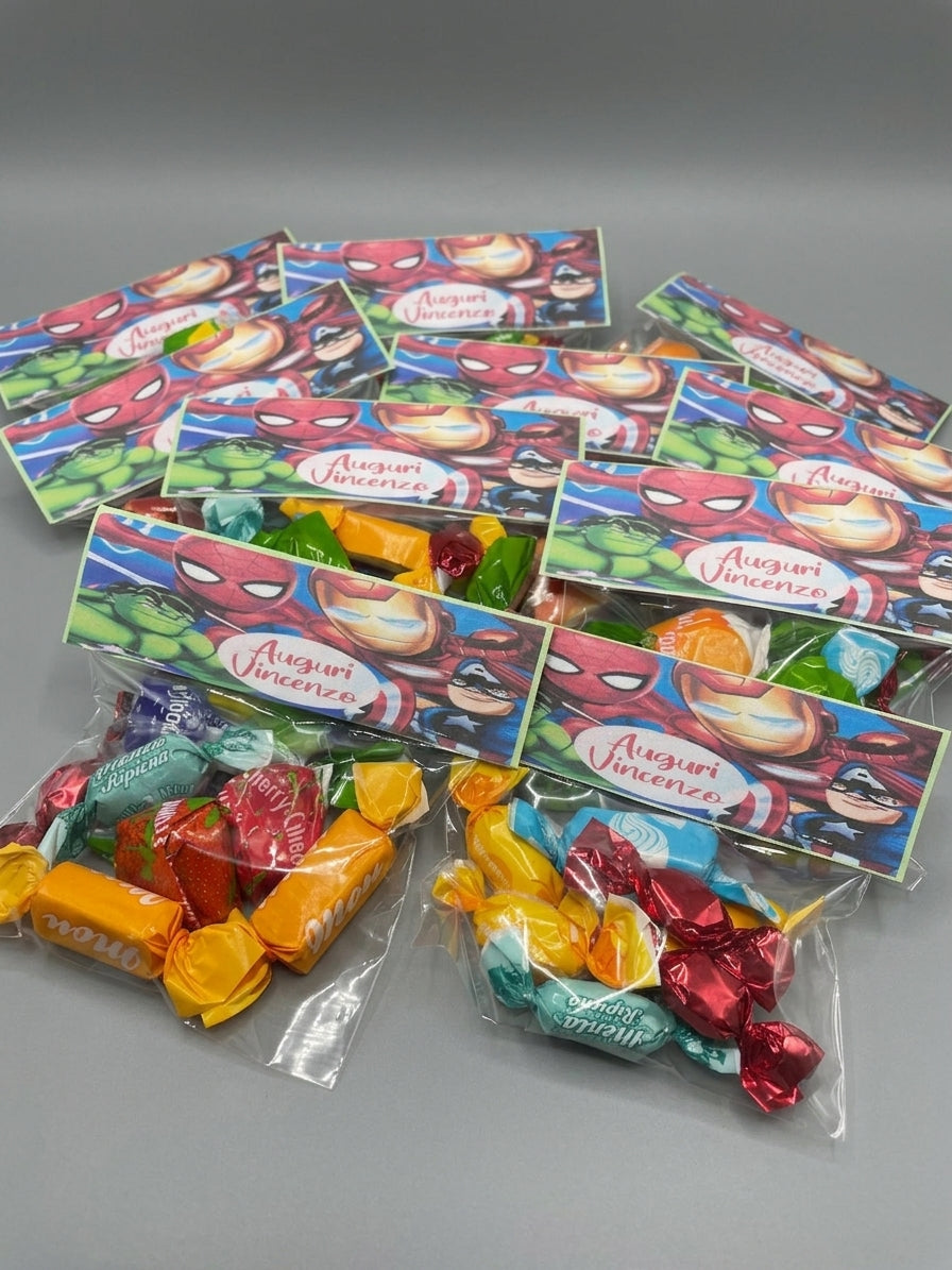 Bustine Caramelle incartate Personalizzate – Regalino Fine Festa