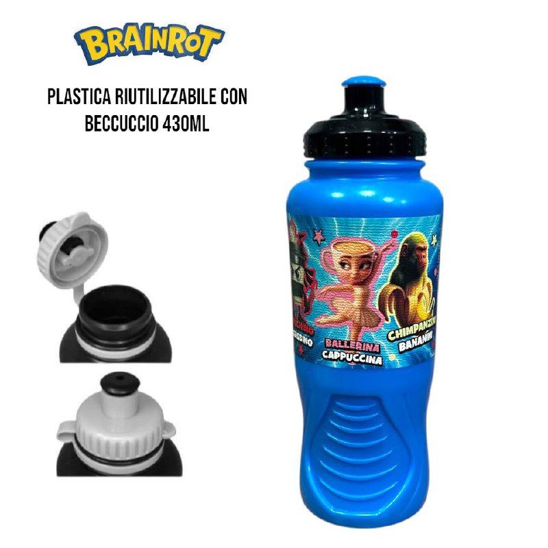 Borraccia plastica Brainrot
