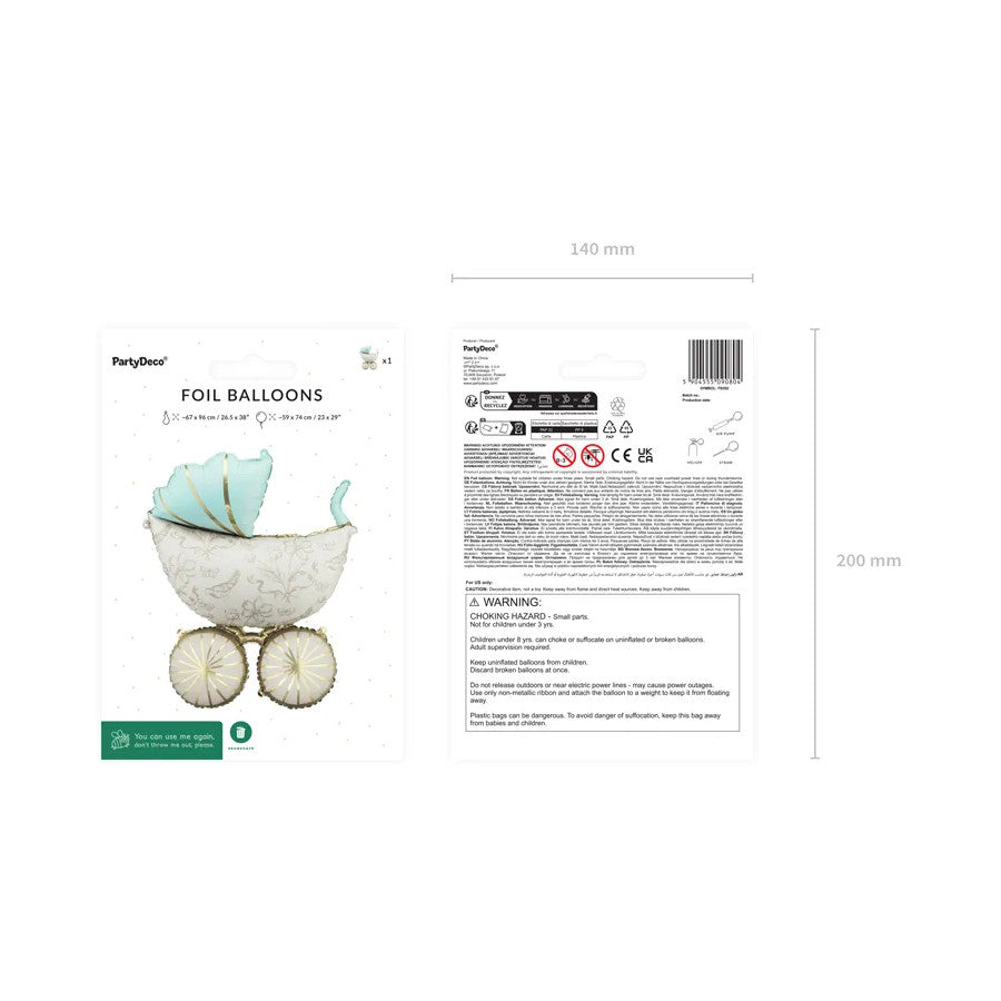 Palloncino Carrozzina Bebè 67x96cm