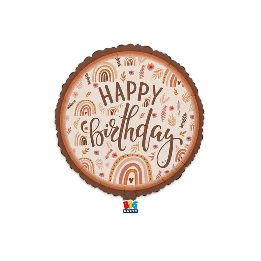 Shape 18"/45cm Boho happy birthday