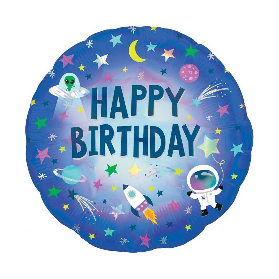 Shape 18"/45cm Happy Birthday Space