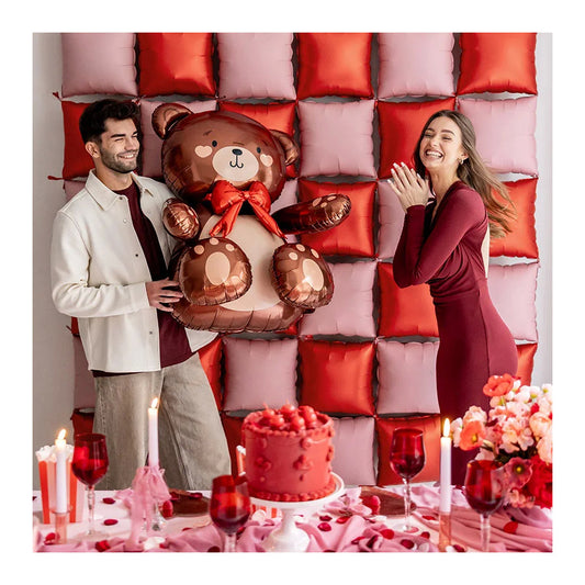 Supershape Orsetto seduto con fiocco rosso 85cm