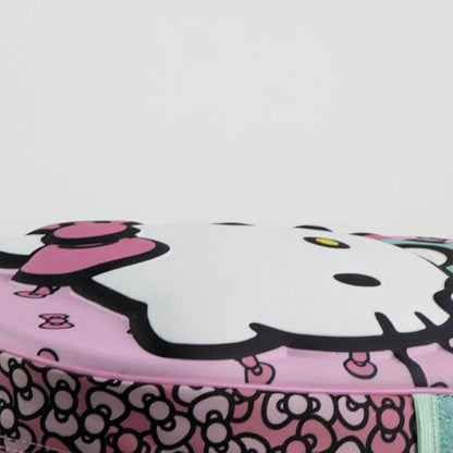 Zaino asilo Hello Kitty borsa con immagini in rilievo scuola passeggio accessorio per bambini 32 cm