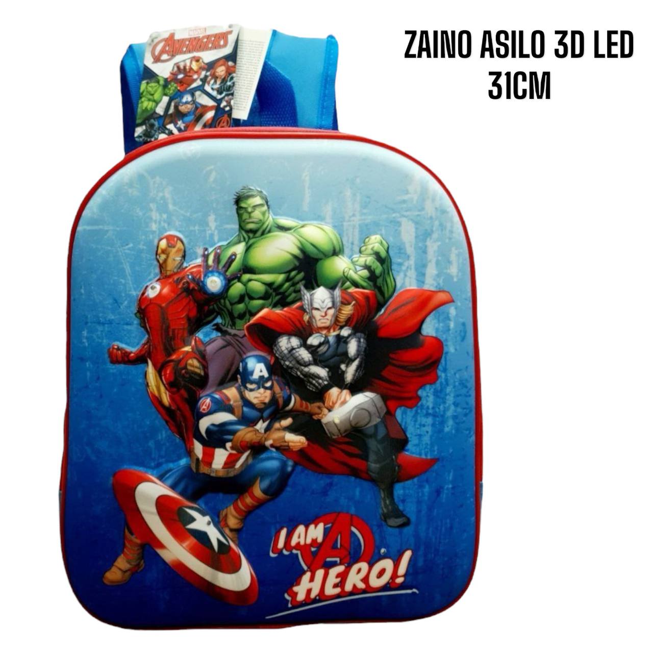 SCUOLA 2026 ZAINO ASILO 3D LED