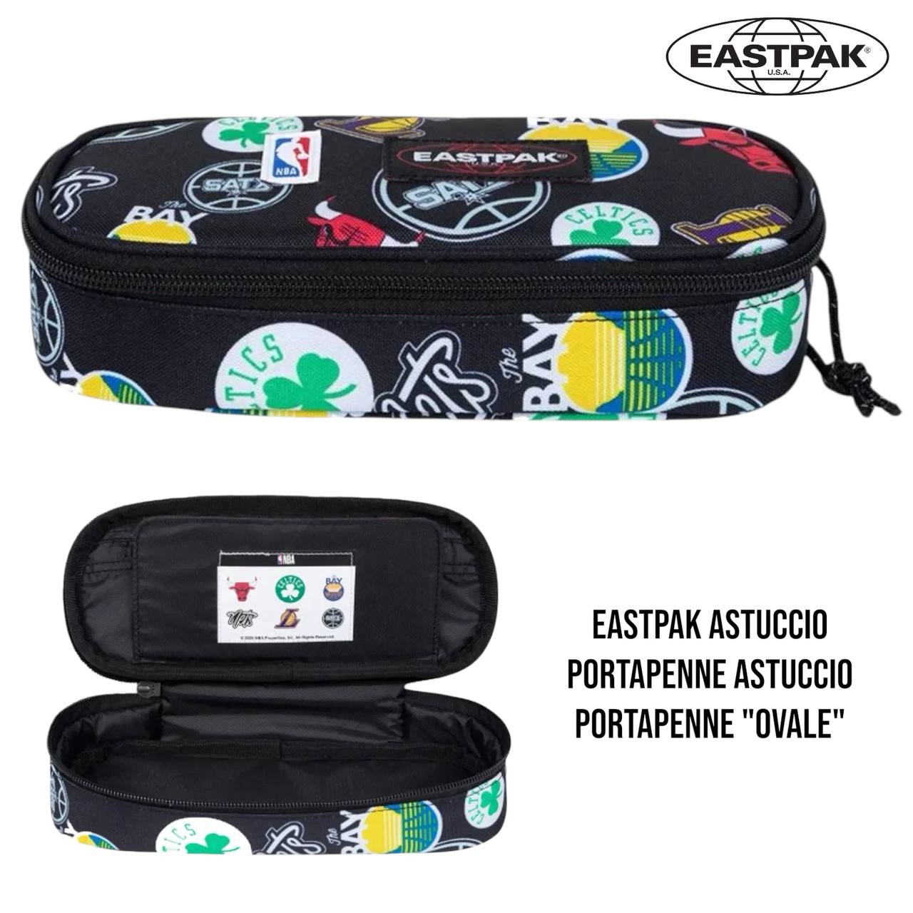 Astuccio Eastpak Oval Single - Portapenne Ovale Capiente per Scuola e Ufficio