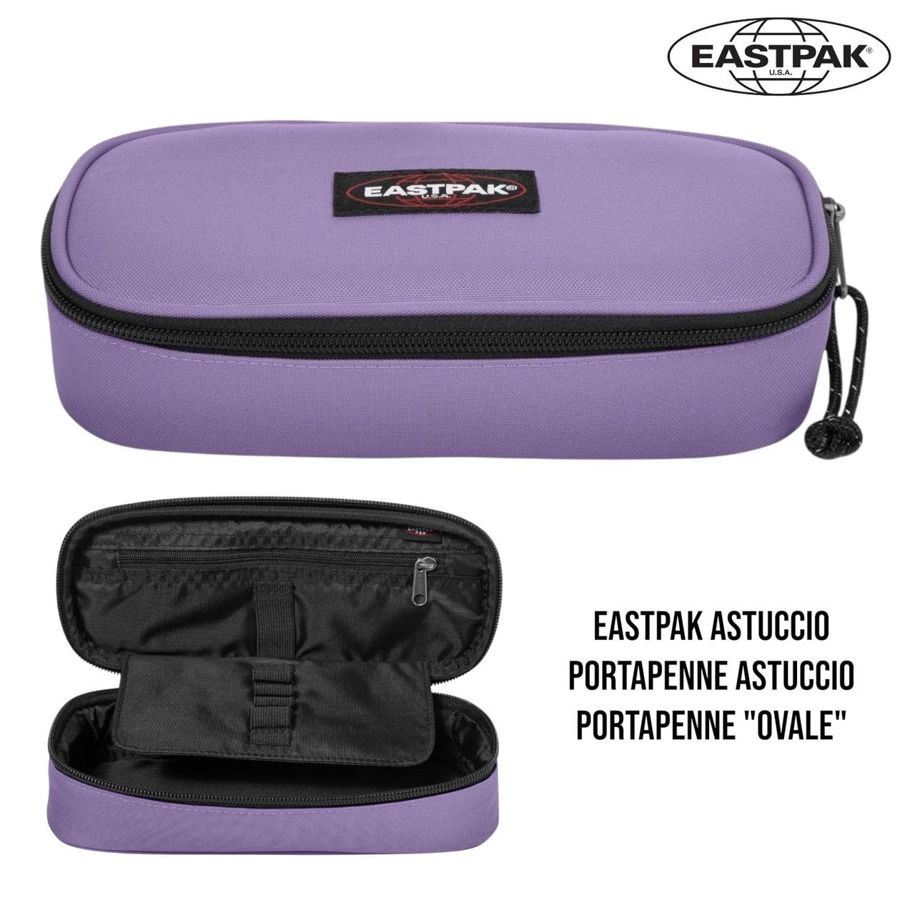 Astuccio Eastpak Oval Single - Portapenne Ovale Capiente per Scuola e Ufficio