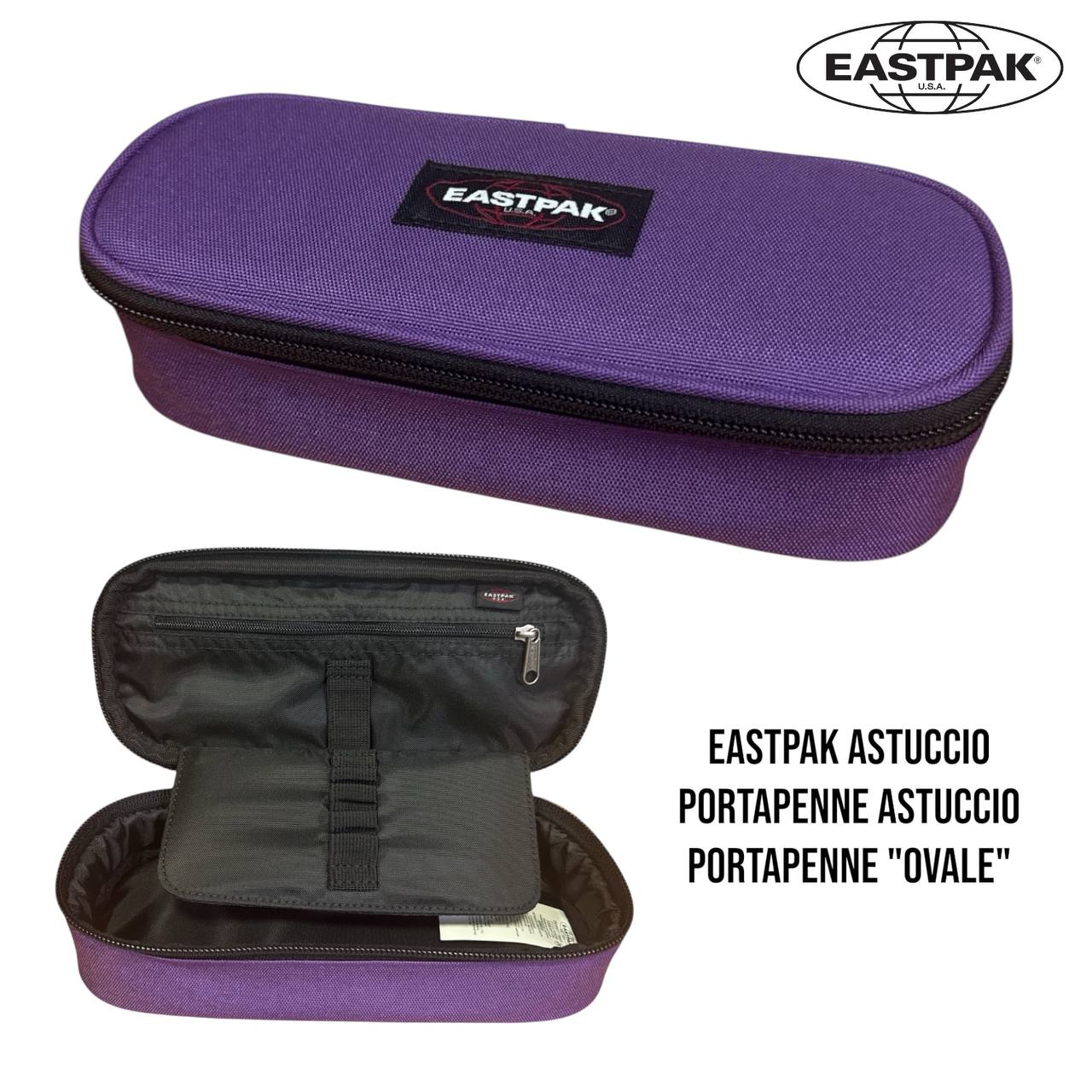 Astuccio Eastpak Oval Single - Portapenne Ovale Capiente per Scuola e Ufficio