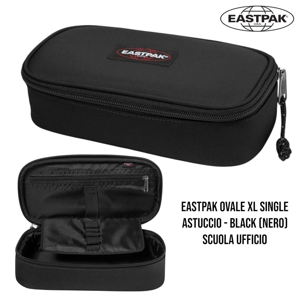 Astuccio Eastpak Oval Single - Portapenne Ovale Capiente per Scuola e Ufficio