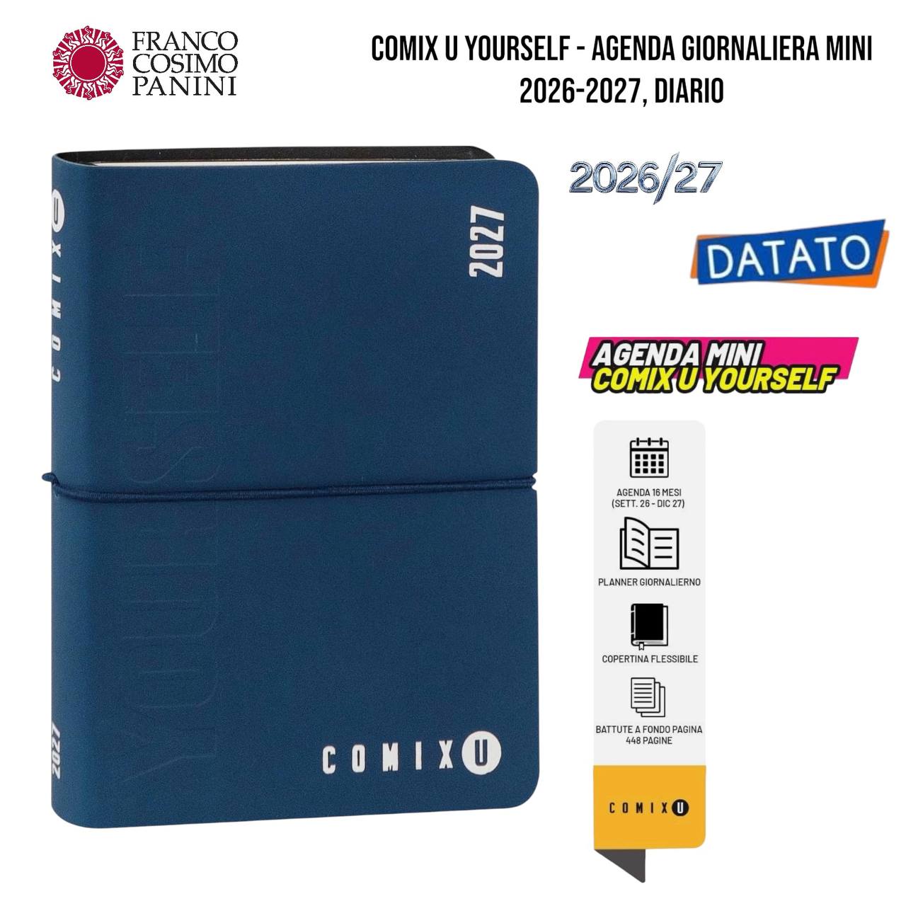 Diario Agenda Scolastica 2026-2027 (16 Mesi) - Comix U Yourself, Me & Edizioni Speciali Panini