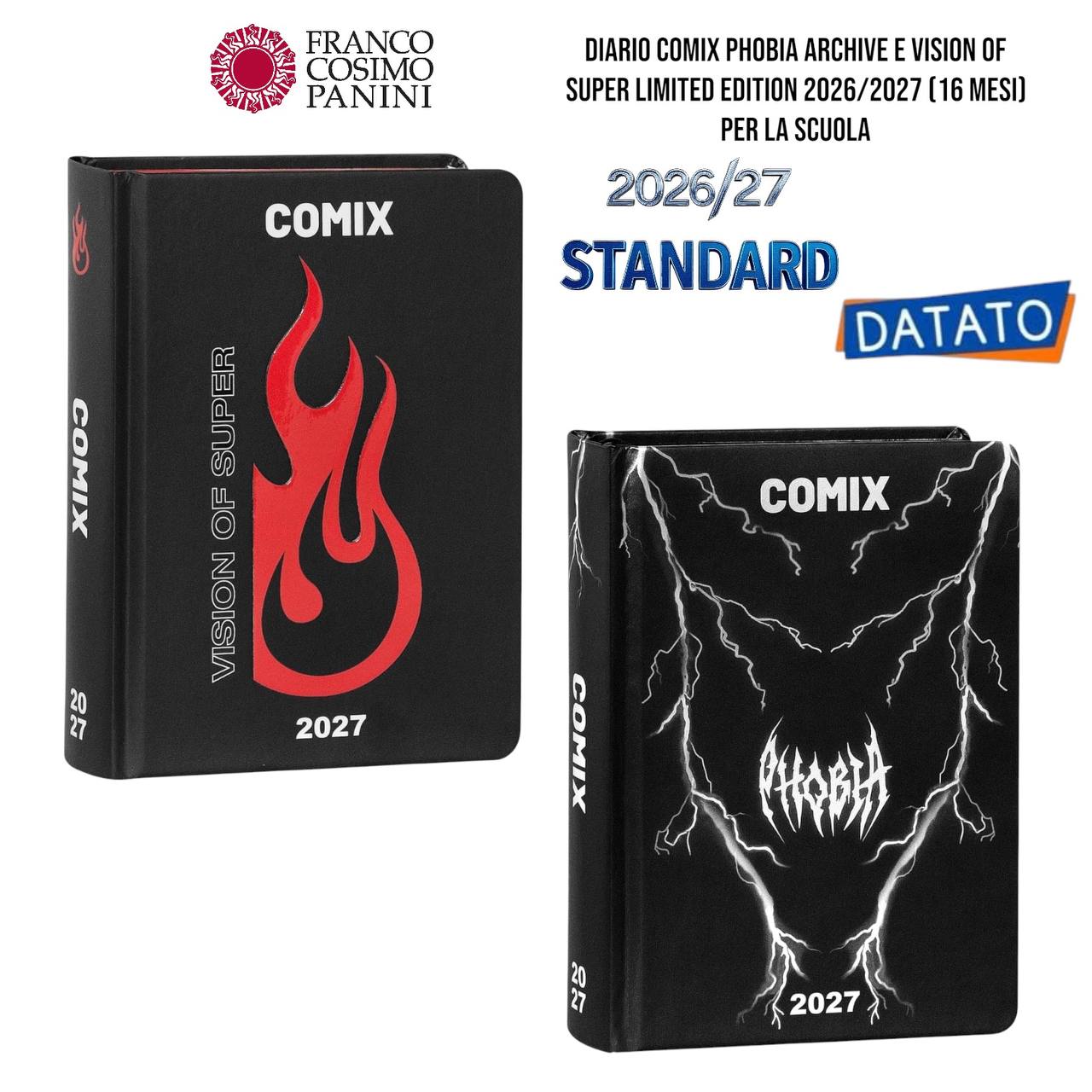Diario Agenda Scolastica 2026-2027 (16 Mesi) - Comix U Yourself, Me & Edizioni Speciali Panini