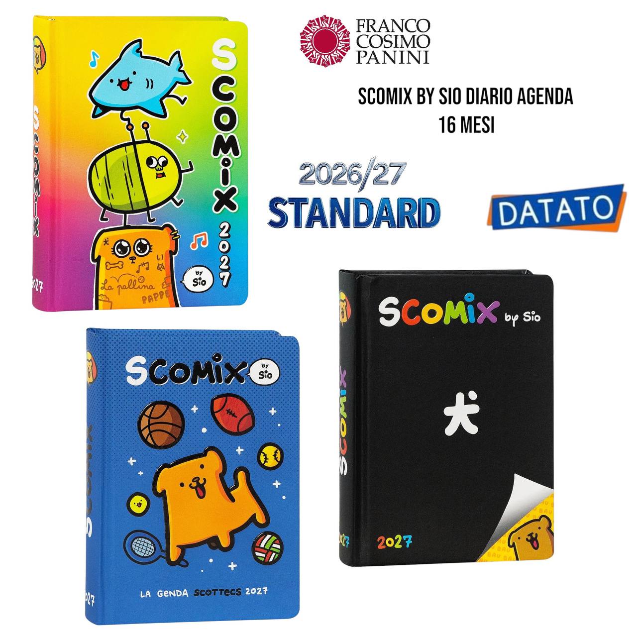 Scomix by Sio Diario Agenda 16 Mesi 2026/2027 - Formato Standard Datato Franco Cosimo Panini