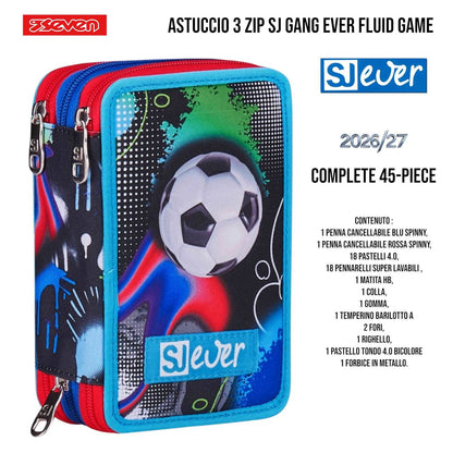 Astuccio 3 Zip Seven SJ Gang Completo 45 Pezzi - Fantasie Assortite
