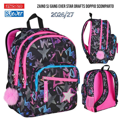 Zaino Doppio Scomparto Seven SJ Gang - Fantasie Assortite