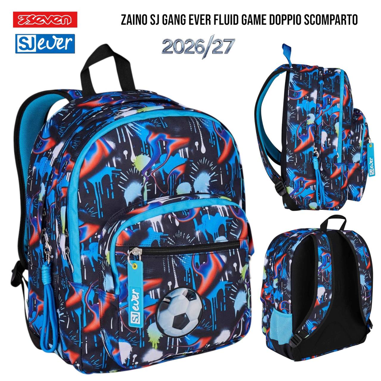 Zaino Doppio Scomparto Seven SJ Gang - Fantasie Assortite