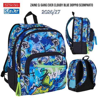 Zaino Doppio Scomparto Seven SJ Gang - Fantasie Assortite