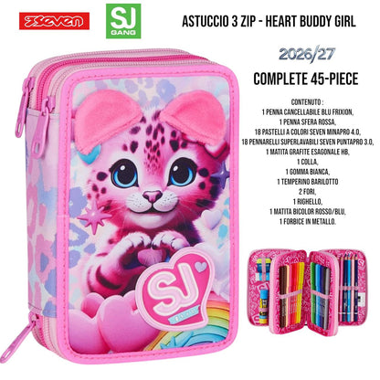 Astuccio Scuola 3 Zip Completo Mitama / Seven - Fantasie Assortite (47-50 Pezzi) (Copia)