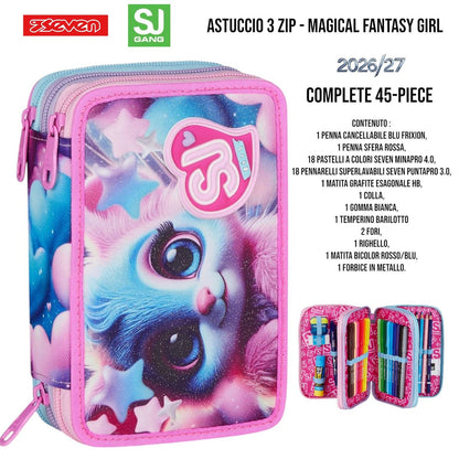 Astuccio Scuola 3 Zip Completo Mitama / Seven - Fantasie Assortite (47-50 Pezzi) (Copia)