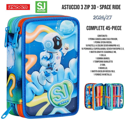 Astuccio Scuola 3 Zip Completo Mitama / Seven - Fantasie Assortite (47-50 Pezzi) (Copia)