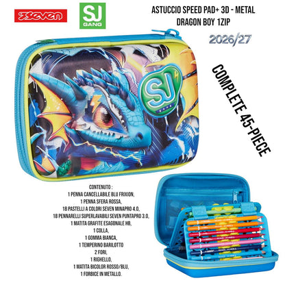 Astuccio Scuola 3 Zip Completo Mitama / Seven - Fantasie Assortite (47-50 Pezzi) (Copia)