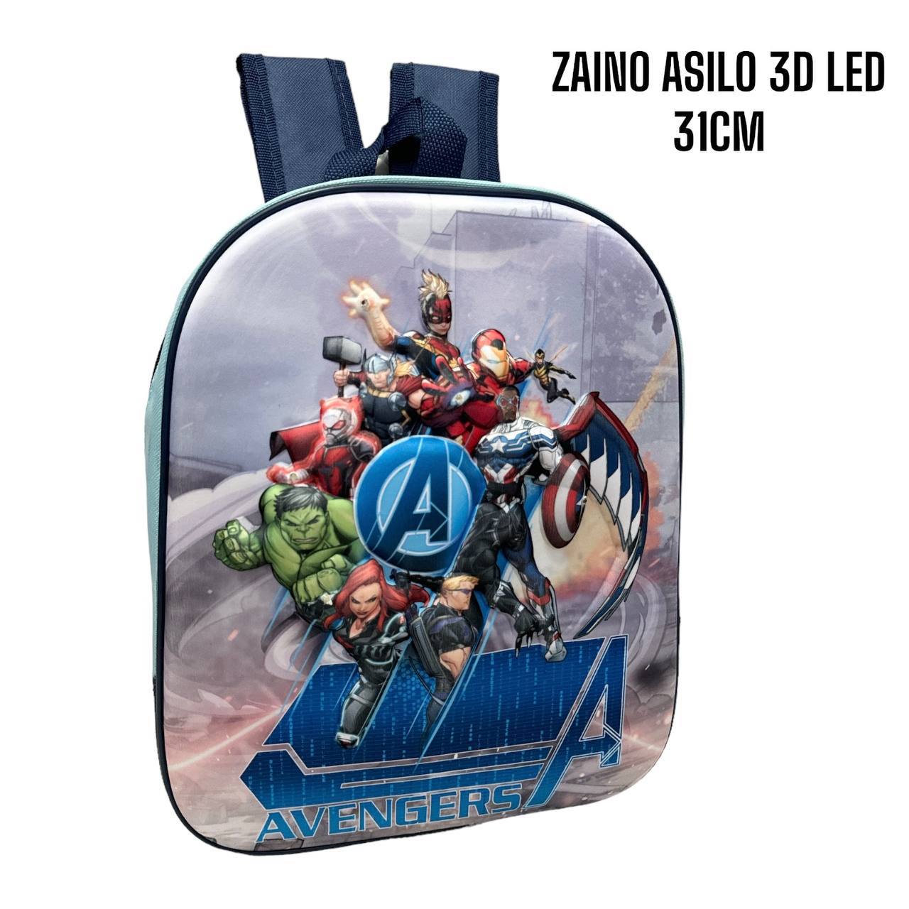 SCUOLA 2026 ZAINO ASILO 3D LED