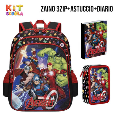 Kit Scuola Completo Dragon Ball Super – Zaino (o Trolley) + Diario + Astuccio 3 Zip | Franco Cosimo Panini (Copia)