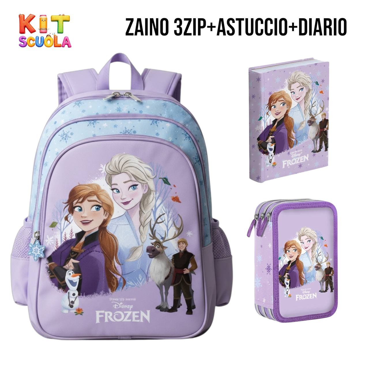 Kit Scuola Completo Dragon Ball Super – Zaino (o Trolley) + Diario + Astuccio 3 Zip | Franco Cosimo Panini (Copia)