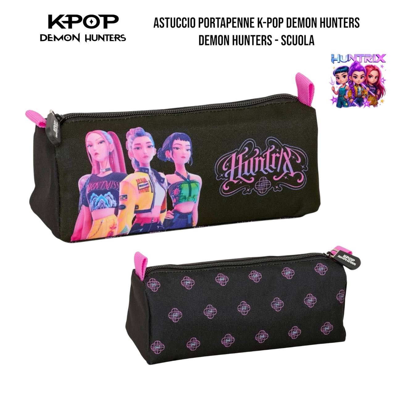 Astuccio Bustina Portapenne K-Pop Demon Hunters Huntrix – Collezione Scuola
