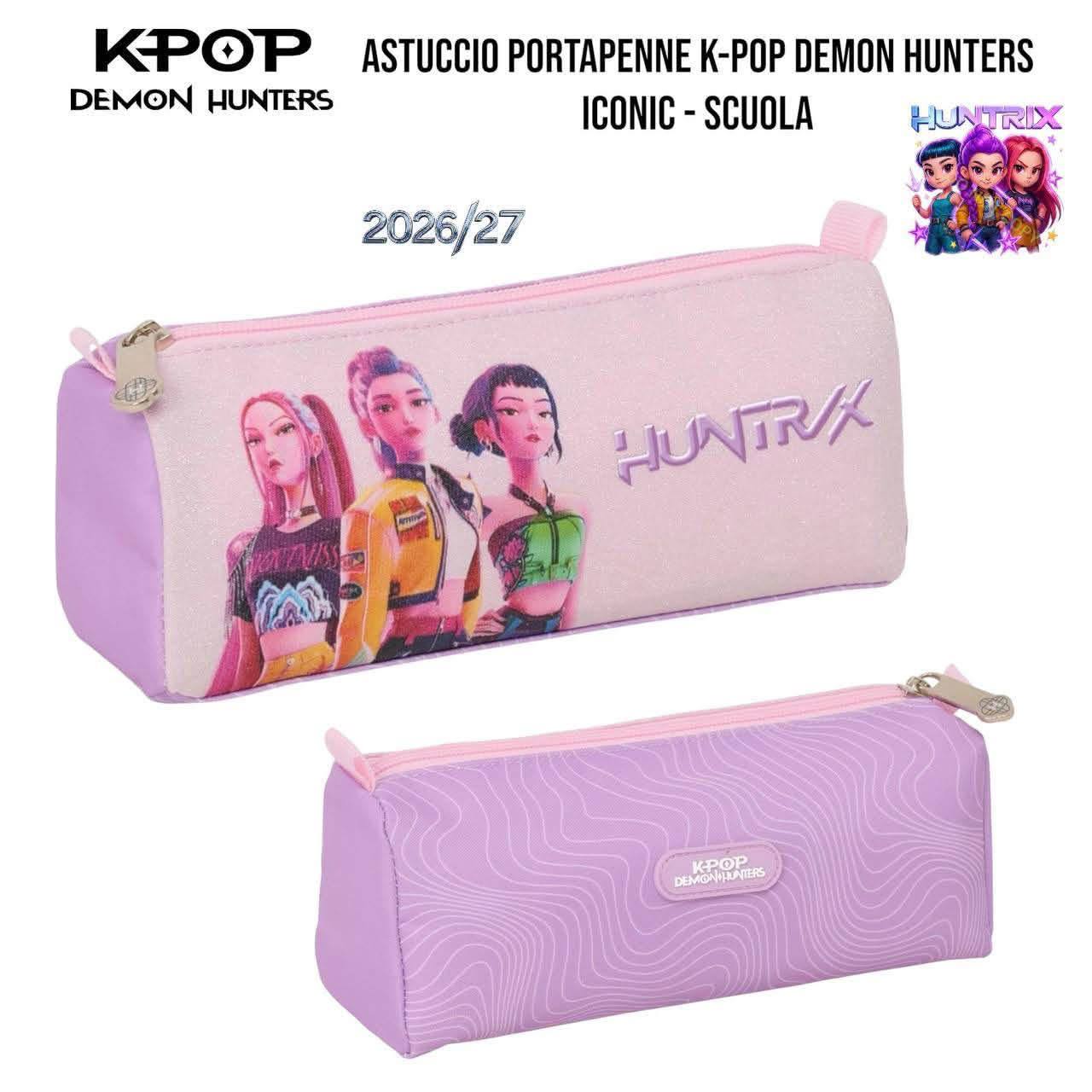 Astuccio Bustina Portapenne K-Pop Demon Hunters Huntrix – Collezione Scuola