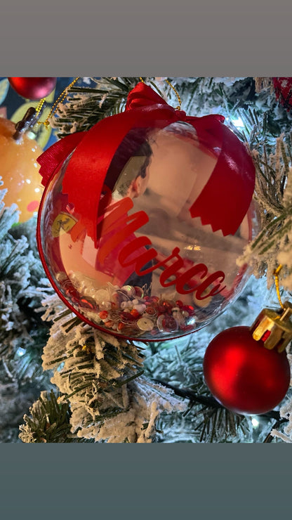 Pallina Natalizia Personalizzabile con Foto e Nome