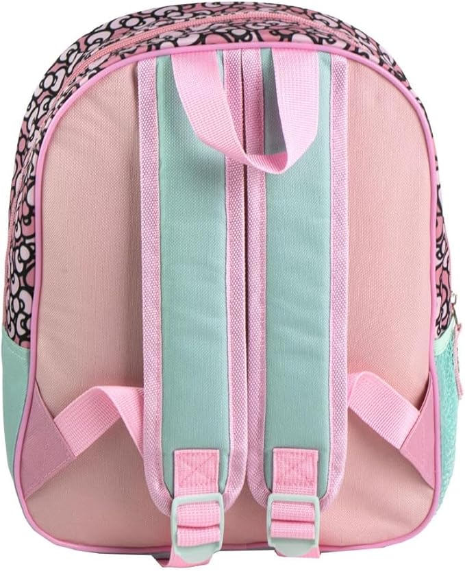 Zaino asilo Hello Kitty borsa con immagini in rilievo scuola passeggio accessorio per bambini 32 cm