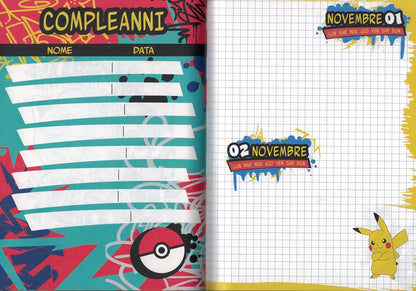 Seven DIARIO AGENDA SCUOLA POKEMON (Blu)