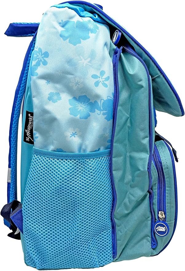 Zaino Estensibile Bambina Per La Scuola Elementare, Doppio Scomparto, Con Tasca e Portaborraccia, Spallacci Imbottiti
