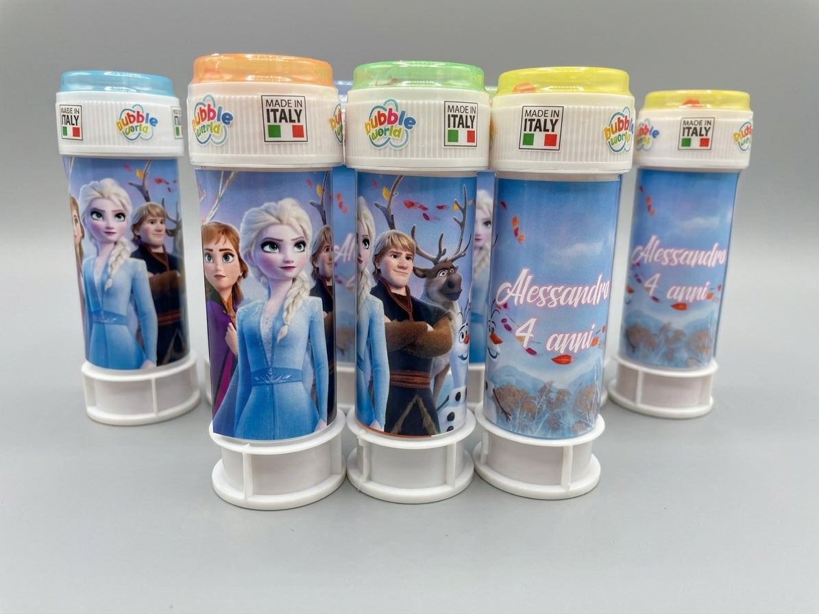 Bolle di Sapone Personalizzate a Tema