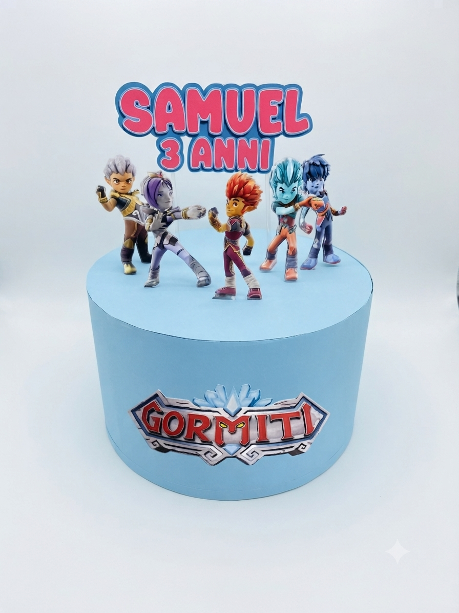 Torta Scenografica Finta a Tema Gormiti - Personalizzabile