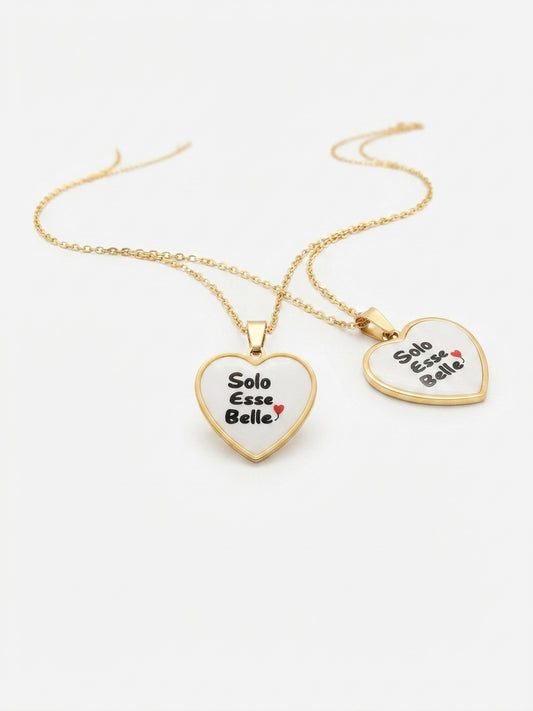 Collana con Pendente a Cuore "Solo Esse Belle"