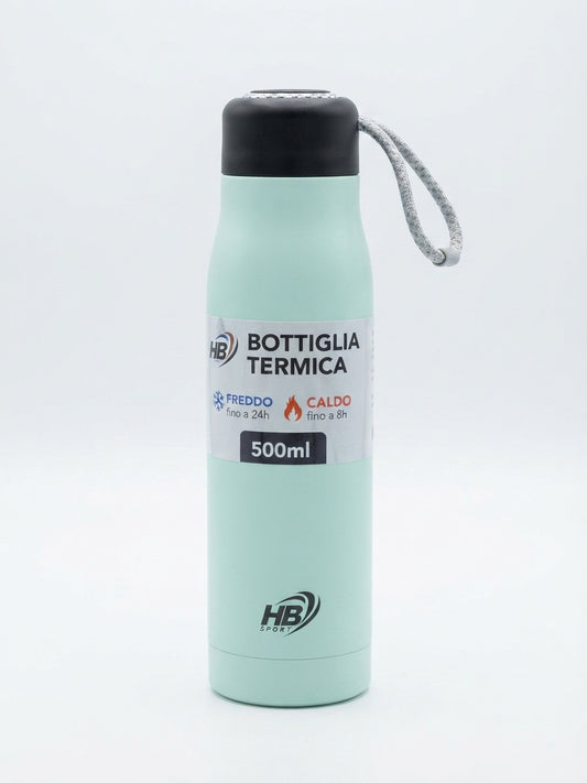 Bottiglia Termica Sportiva in Acciaio Inox da 500ml - Mantiene Freddo (24h) e Caldo (8h)