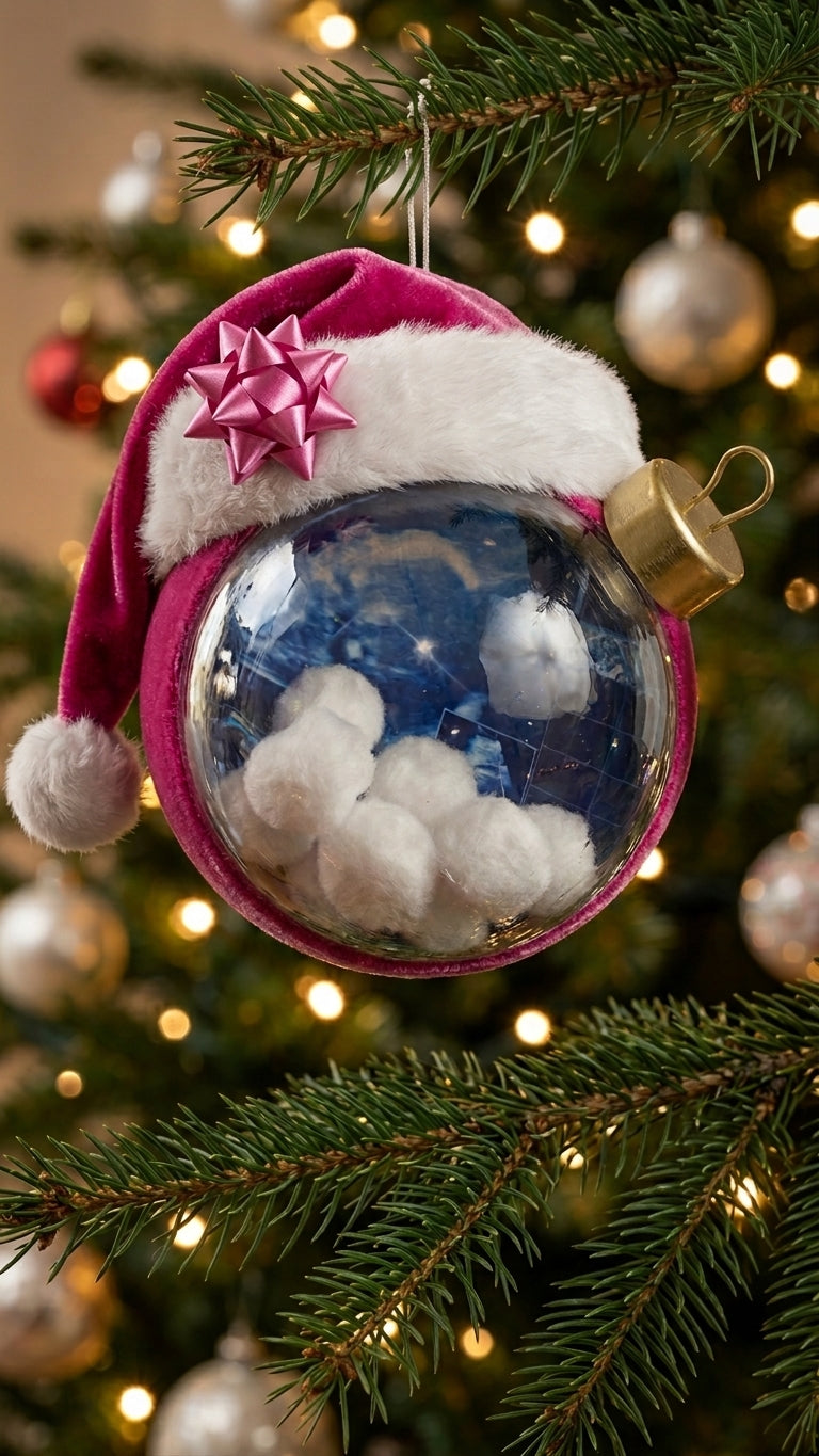 Pallina di Natale Personalizzata con Ecografia – Idea Regalo Annuncio Gravidanza
