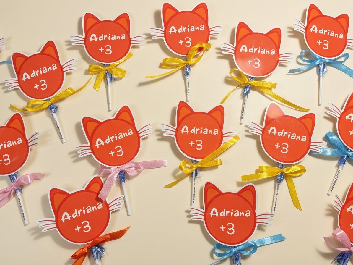 Leccalecca Personalizzati Tema 44 gatti – Segnaposto e Gadget Fine Festa Compleanno