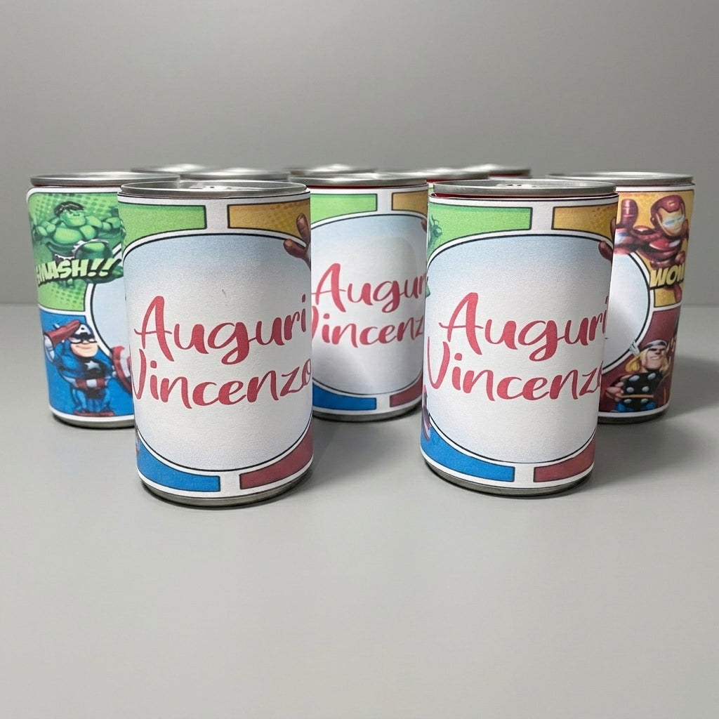 Mini Lattina Coca-Cola Personalizzata – Party Favor e Gadget Fine Festa Compleanno