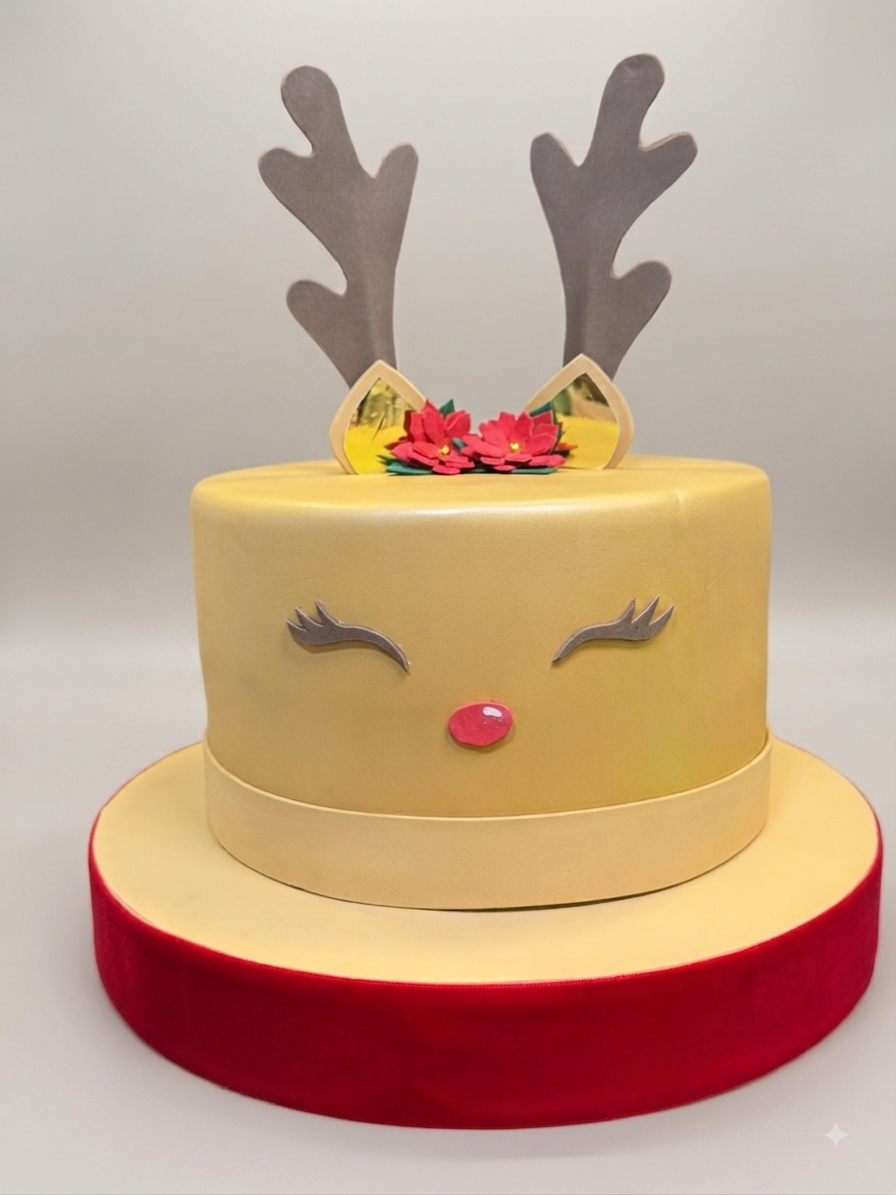 Torta Scenografica Natalizia "Renna"