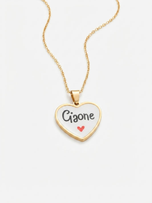 Collana con Pendente a Cuore "Ciaone" – Gioiello Ironico e alla Moda