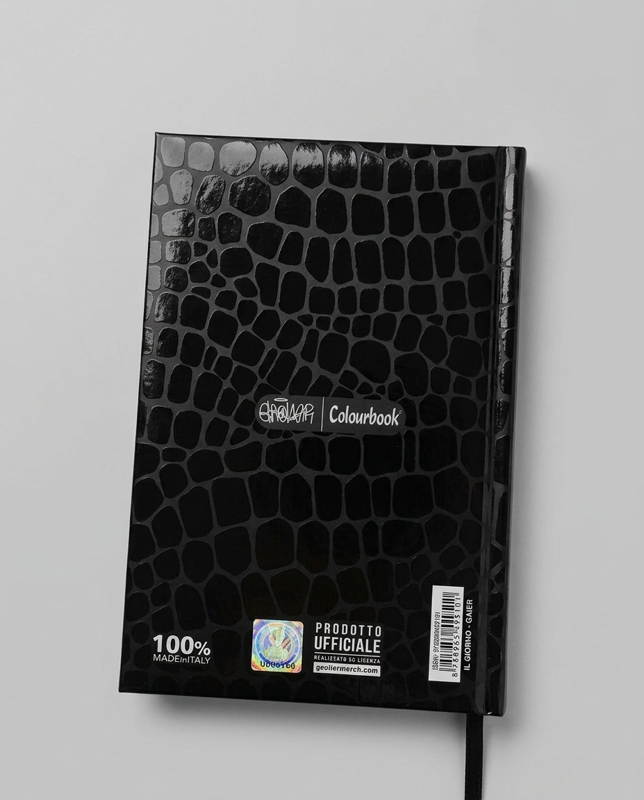Diario Agenda Geolier x Colourbook – Black Crocodile Edition (Prodotto Ufficiale) 2025/26