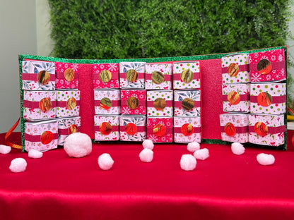 Calendario dell'avvento apertura a libro