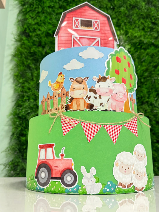 Torta scenografica fattoria