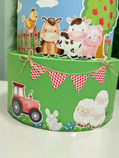 Torta scenografica fattoria