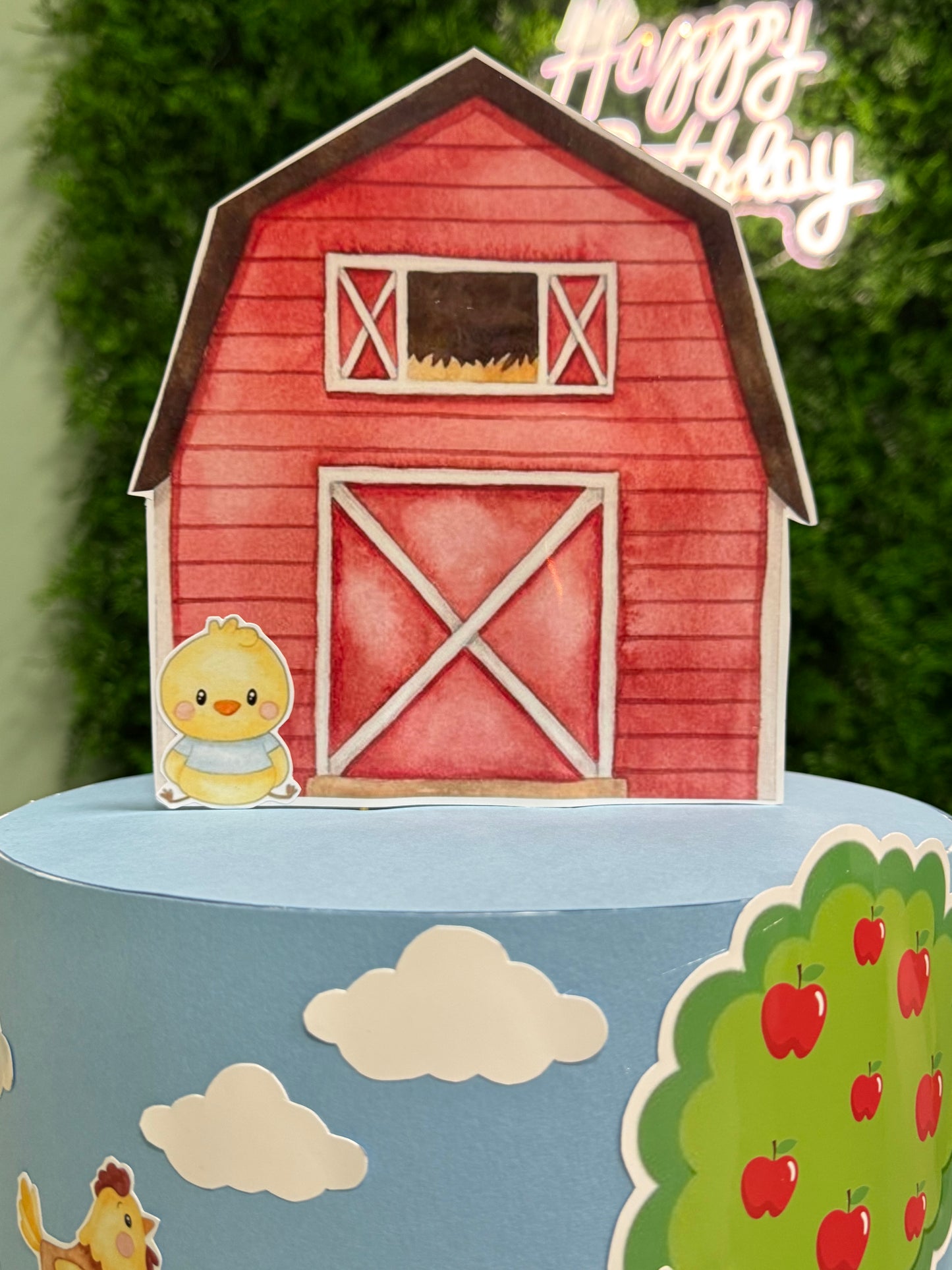 Torta scenografica fattoria