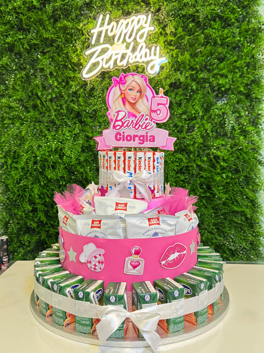 Torta merendine Barbie